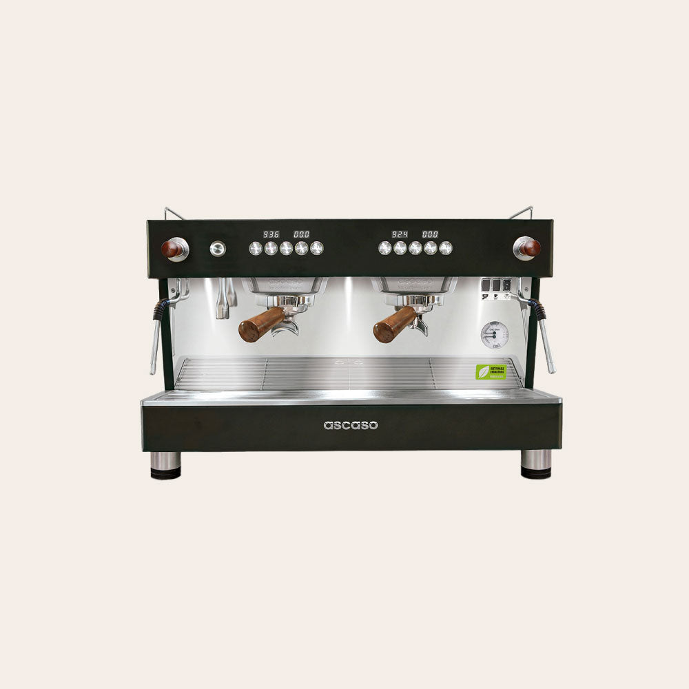 Ascaso Barista T One 2 Groups Black & wooden portafilter